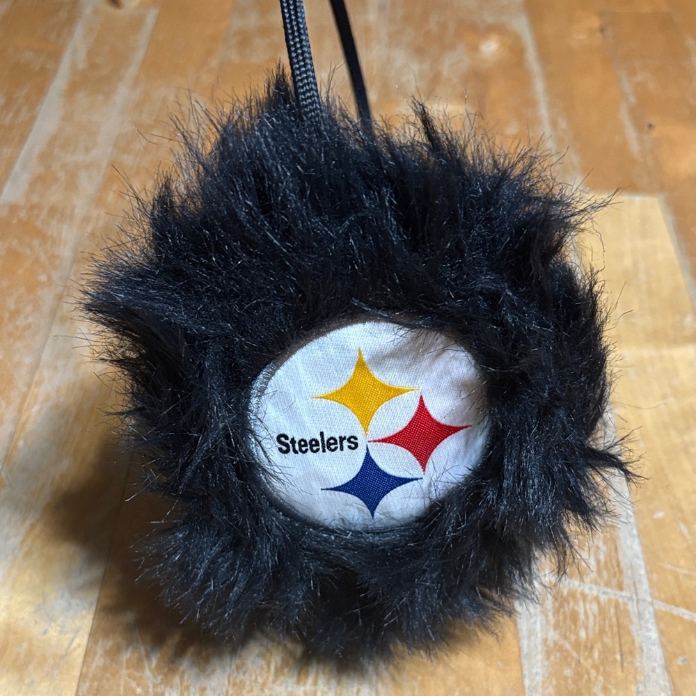 Pittsburgh Steelers faux fur earmuffs